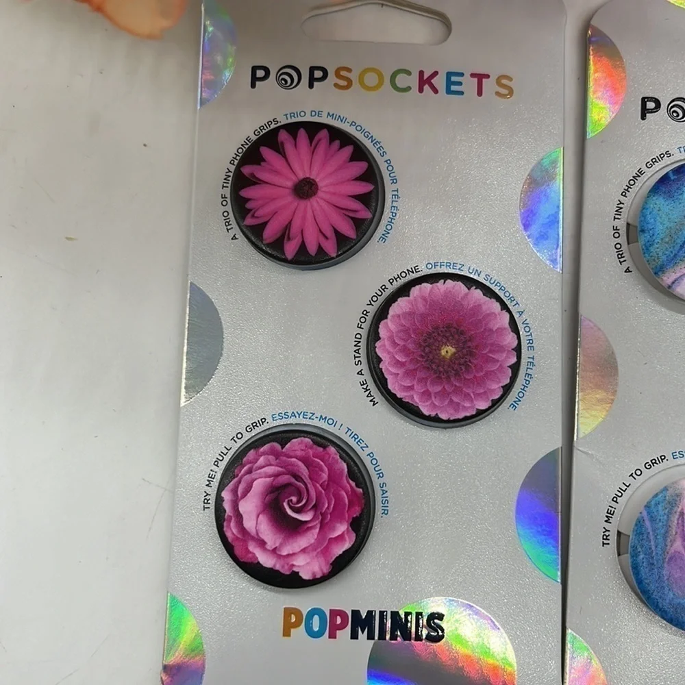 Pop Sockets Popminis - 3 small pop sockets - NWT